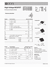 DataSheet IXTY01N100D pdf